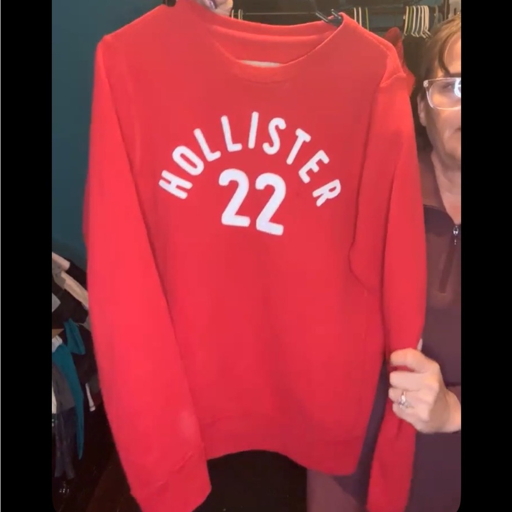 Hollister Large Red Crewneck
